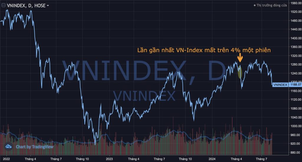 How did Vietnam's stock market fluctuate after the sharp declines?