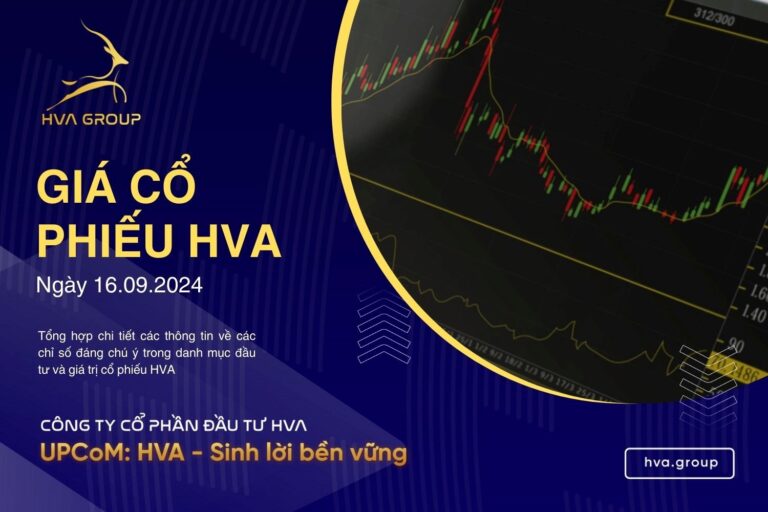 GIÁ CỔ PHIẾU HVA NGÀY 16/09/2024