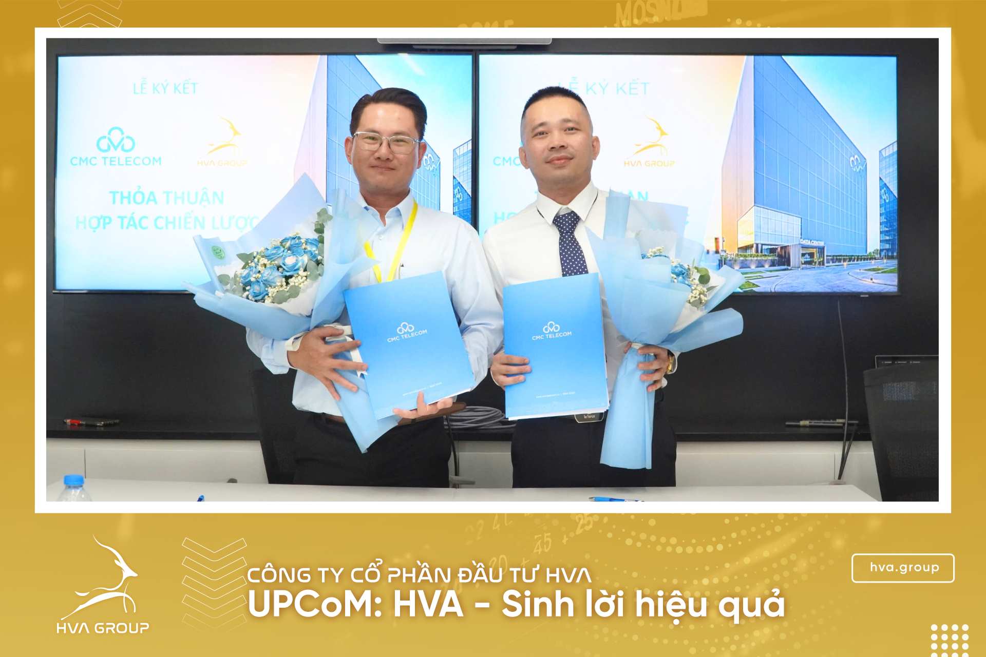 Strategic cooperation signing ceremony between HVA and CMC TELECOM