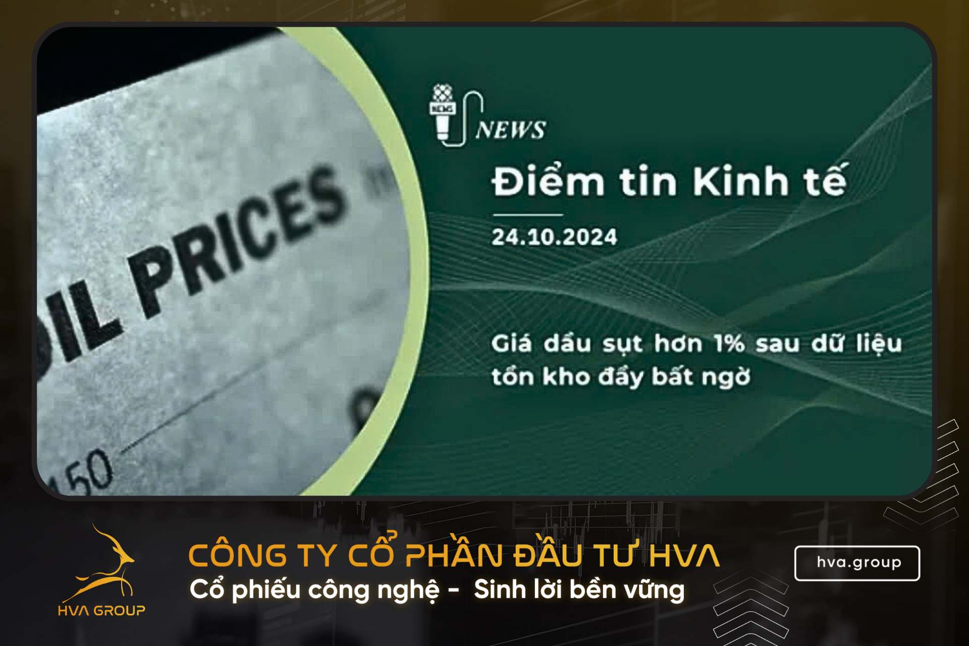 BẢN TIN KINH TẾ TÀI CHÍNH NGÀY 24.10.2024