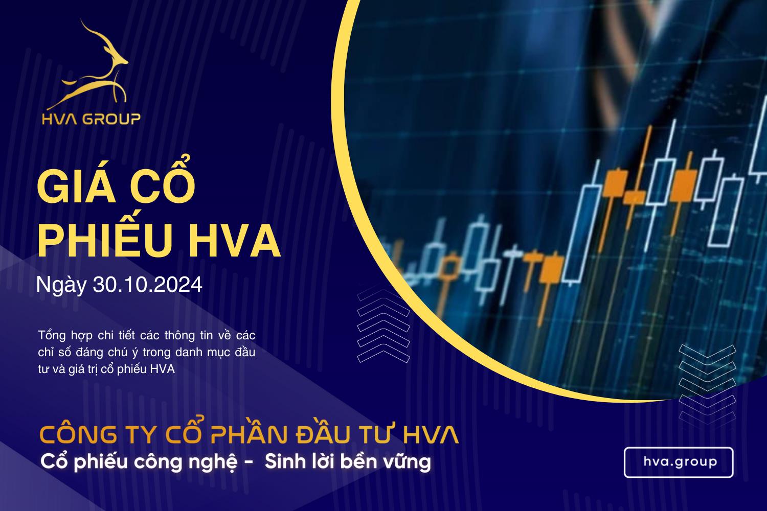 GIÁ CỔ PHIẾU HVA NGÀY 30/10/2024