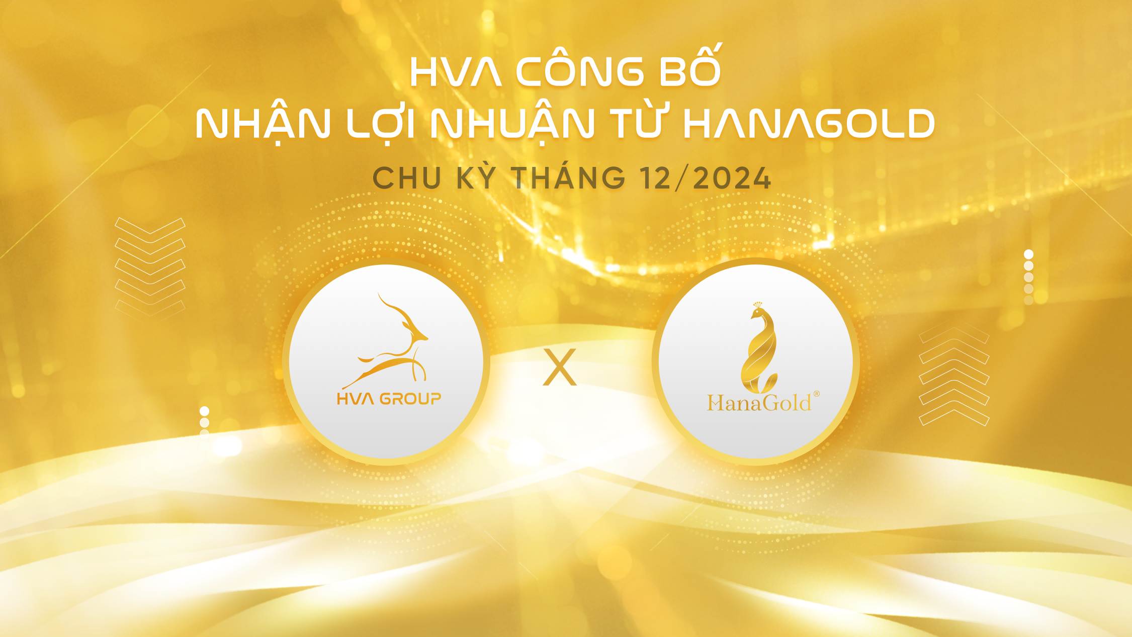 HVA CÔNG BỐ NHẬN LỢI NHUẬN TỪ HANAGOLD CHU KỲ THÁNG 12/2024 