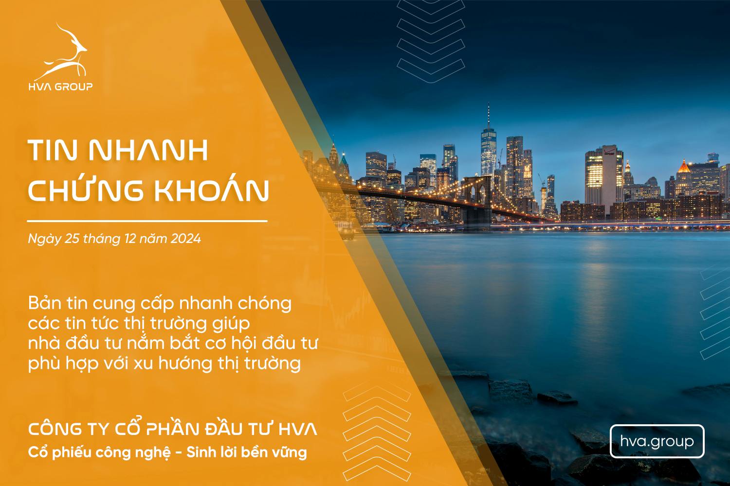 TIN NHANH CHỨNG KHOÁN NGÀY 25/12/2024