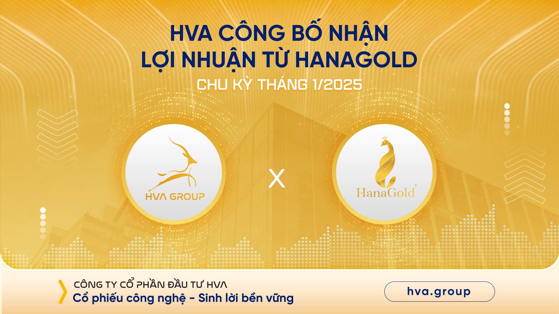 HVA CÔNG BỐ NHẬN LỢI NHUẬN TỪ HANAGOLD CHU KỲ THÁNG 01/2025