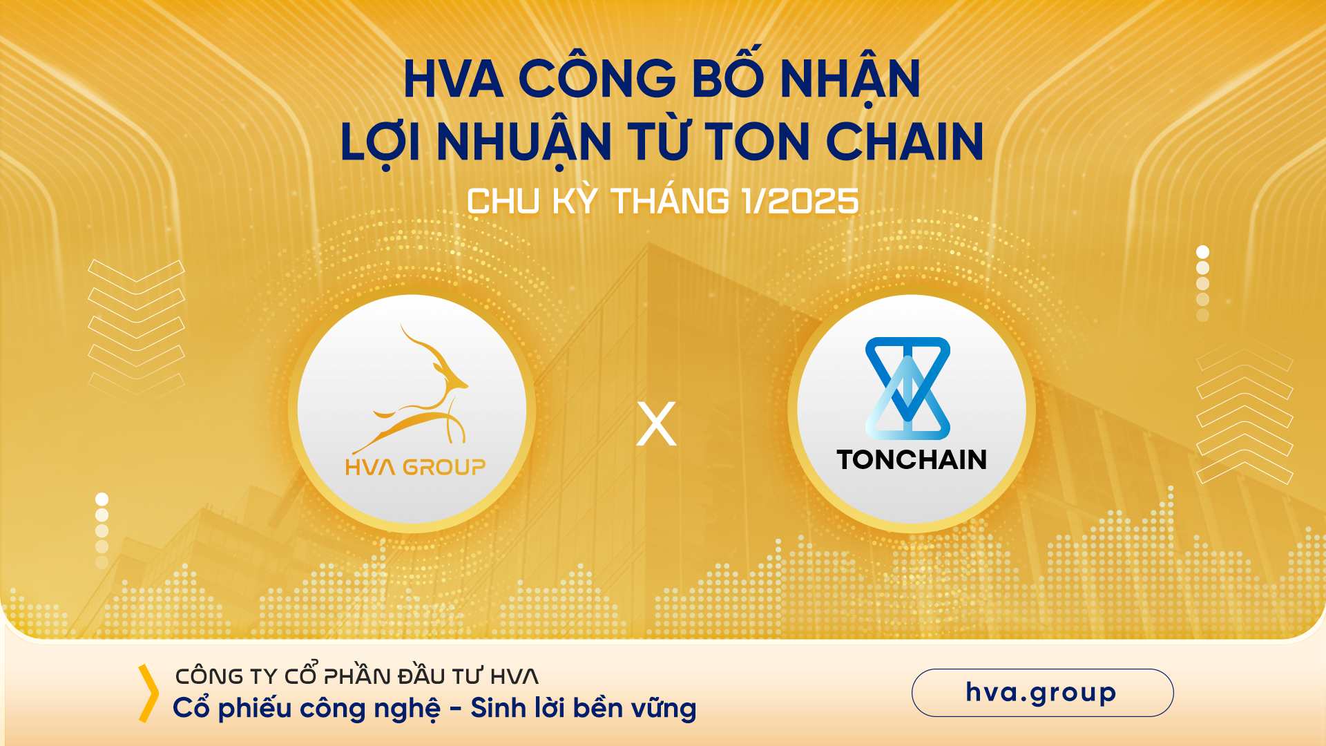 HVA CÔNG BỐ NHẬN LỢI NHUẬN TỪ TON (THE OPEN NETWORK) CHU KỲ THÁNG 01/2025