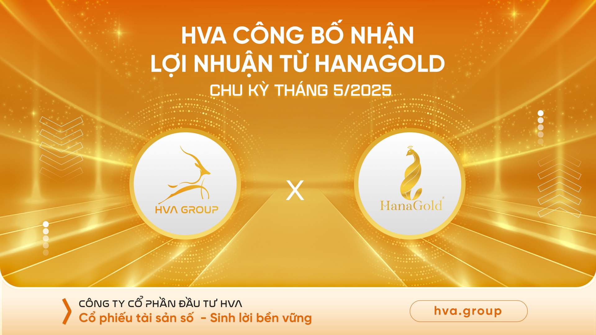 HVA ANNOUNCES RECEIVING PROFIT FROM HANAGOLD FOR THE CYCLE OF APRIL 2025