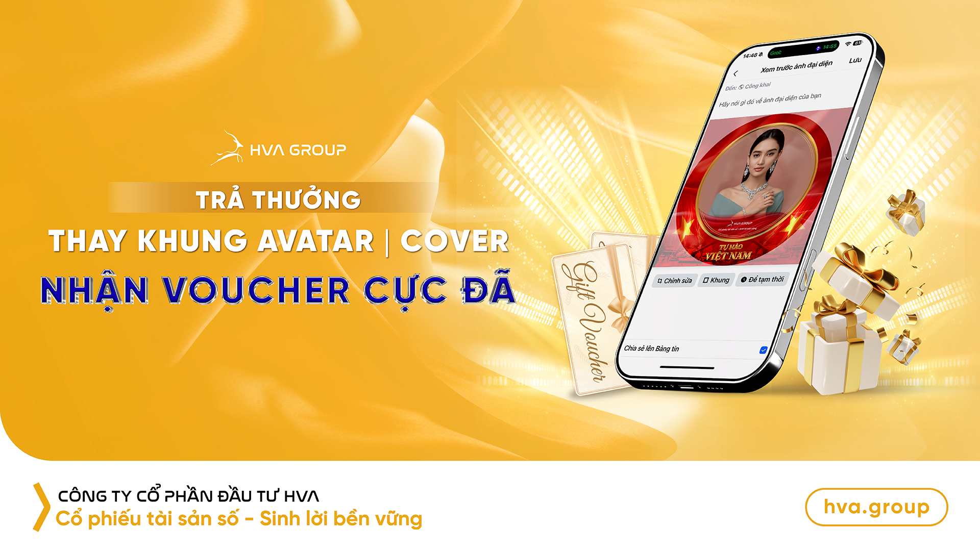 HVA Group Thông Báo Trả Thưởng Chương Trình “Thay Khung Avatar/Cover 30/04, Nhận Voucher Cực Đã!”