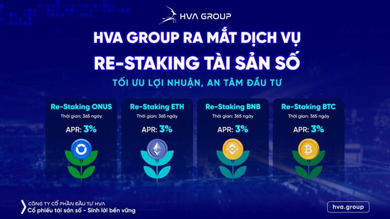 HVA Group Ra Mắt Dịch Vụ Re-staking Tài Sản Số: Cơ Hội Tối Ưu Lợi Nhuận Cho Nhà Đầu Tư