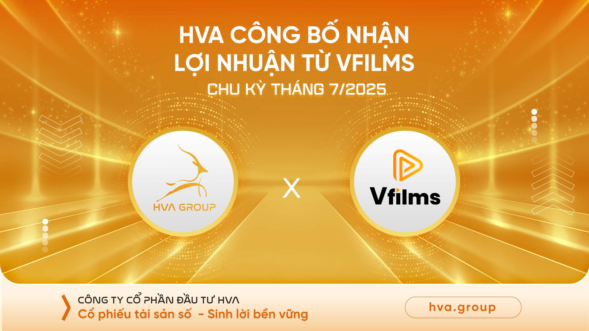 HVA CÔNG BỐ NHẬN LỢI NHUẬN TỪ VFILMS CHU KỲ THÁNG 07/2025