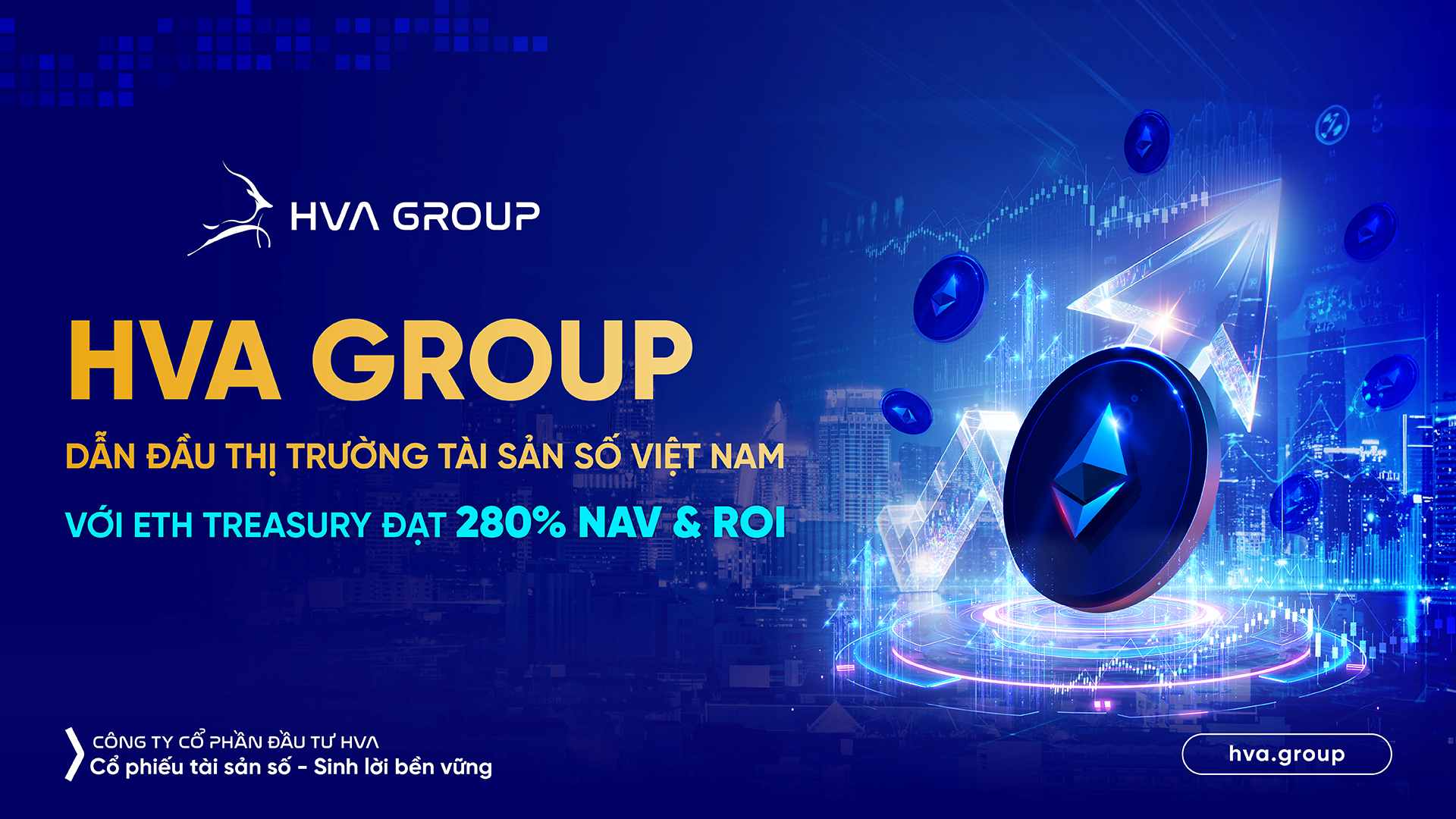 HVA Group leads Vietnam's digital asset market with ETH Treasury reaching 280% NAV & ROI