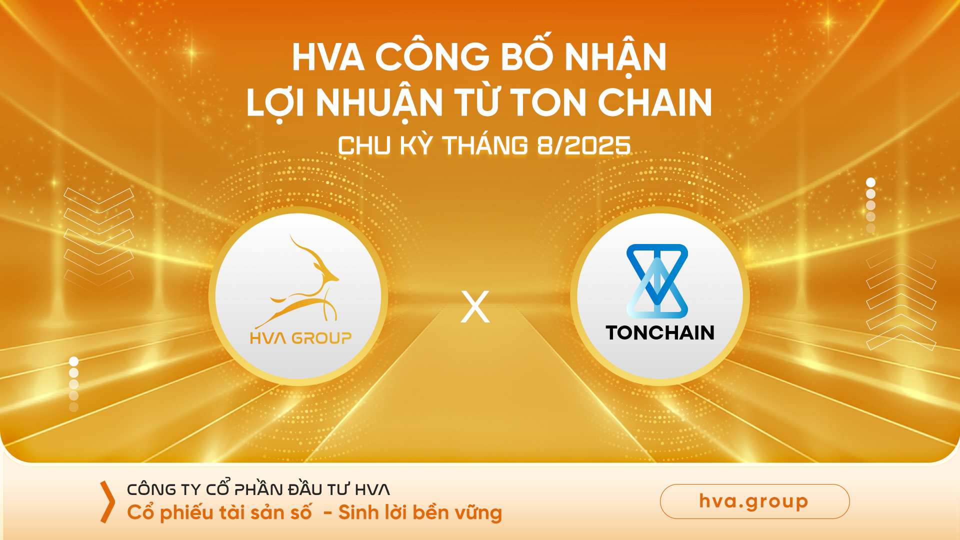 HVA ANNOUNCES RECEIVING PROFIT FROM TON (THE OPEN NETWORK) FOR THE PERIOD OF AUGUST 2025