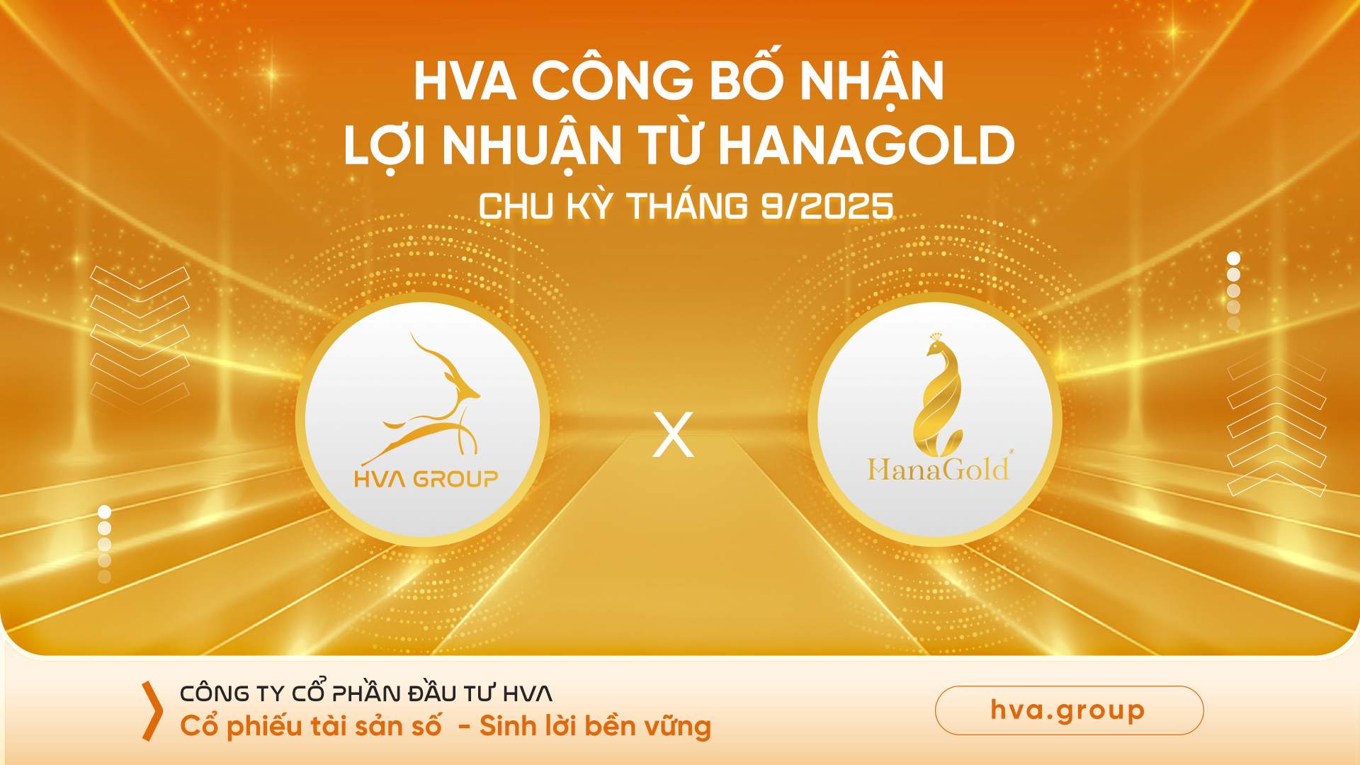 HVA ANNOUNCES RECEIVING PROFIT FROM HANAGOLD FOR THE PERIOD OF SEPTEMBER 2025 