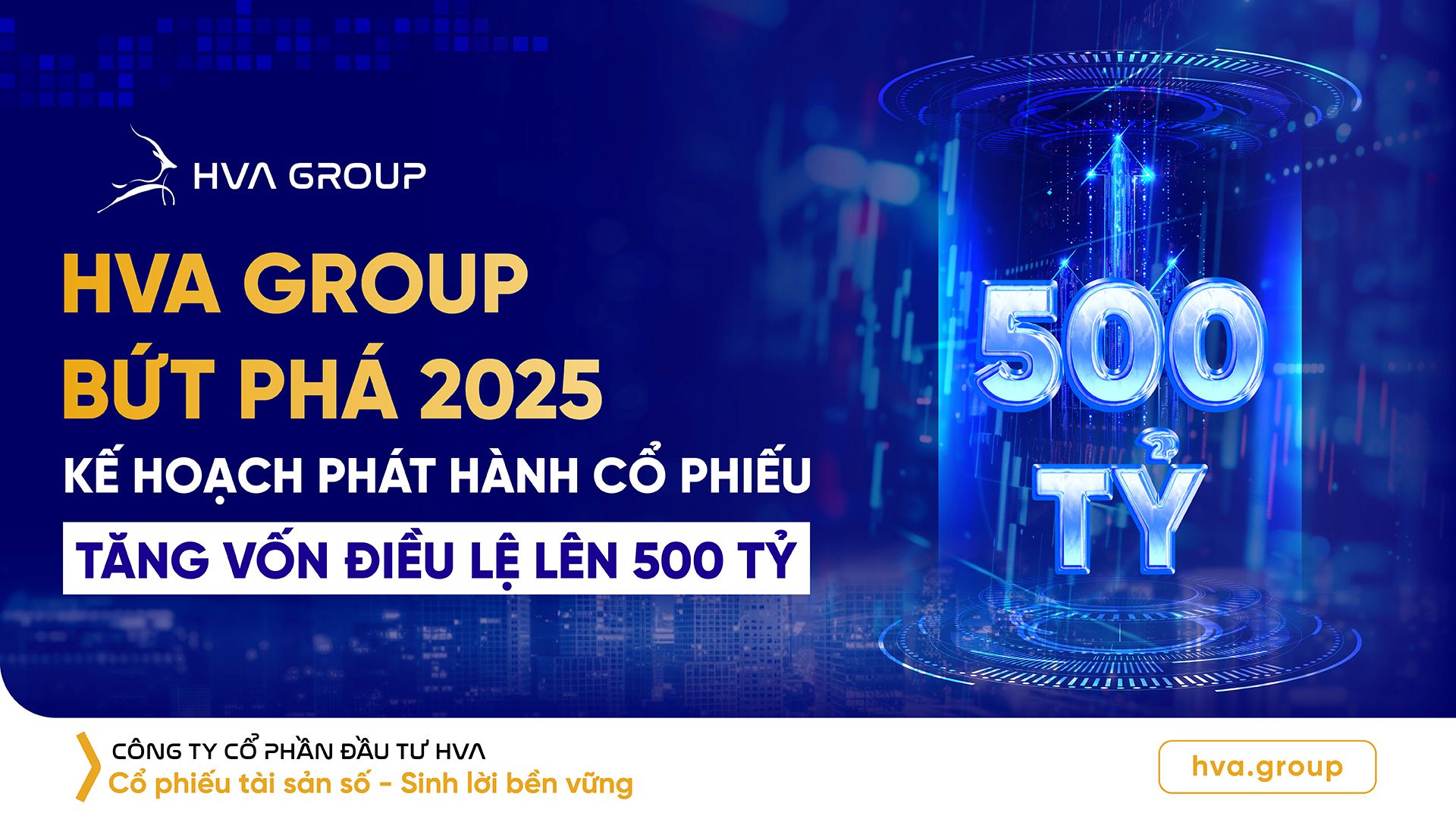 HVA Group Breakthrough 2025: Plan to issue shares, increase charter capital to 500 billion