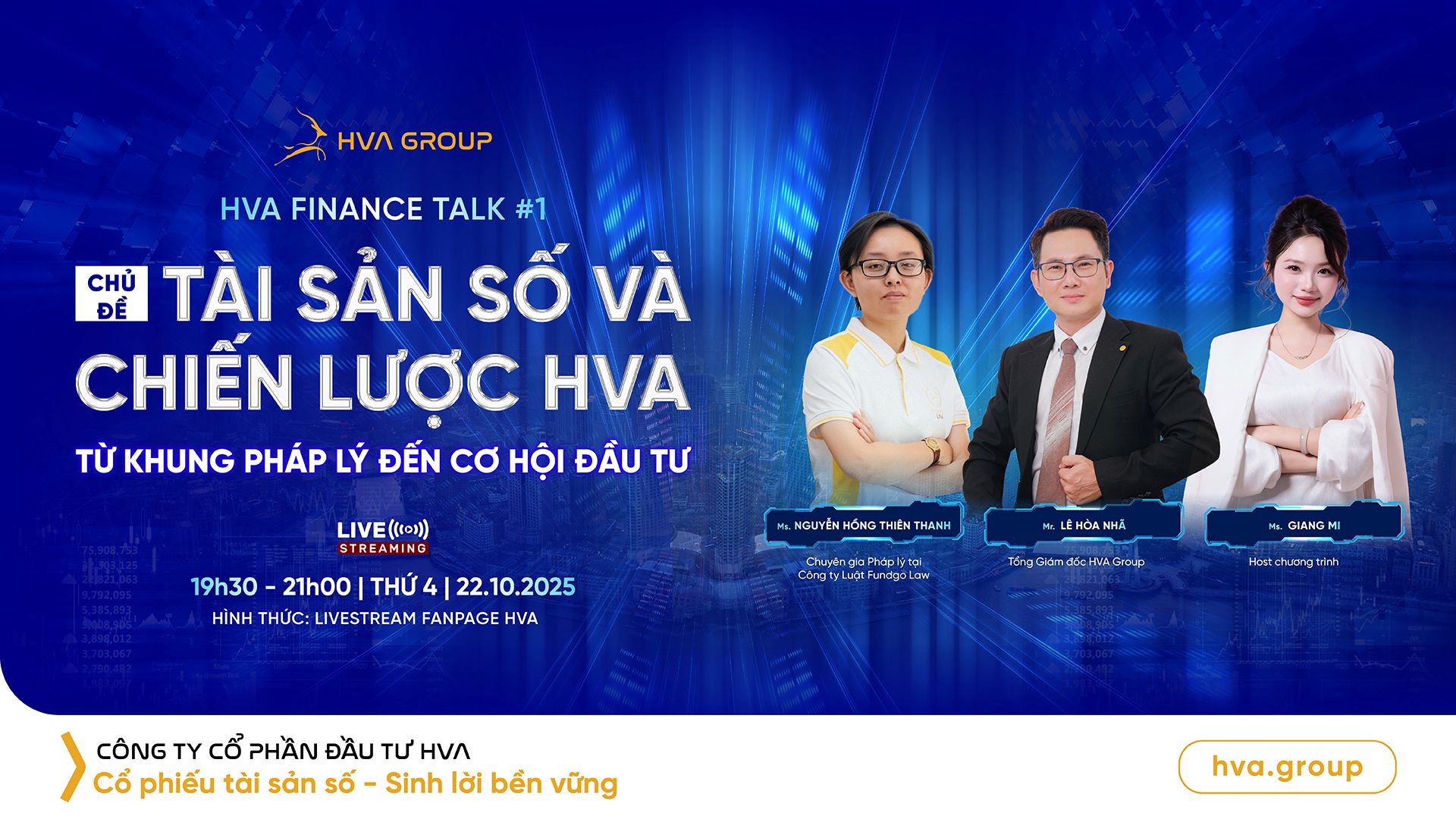 HVA FINANCE TALK #1: Digital Assets & HVA Strategy - From Legal Framework to Investment Opportunities