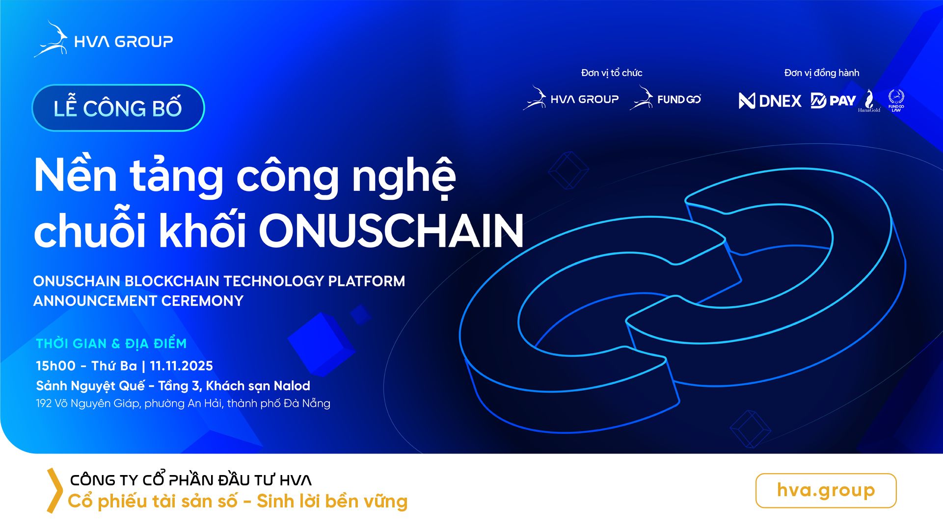 HVA Group co-organized the OnusChain Blockchain Platform Announcement Ceremony