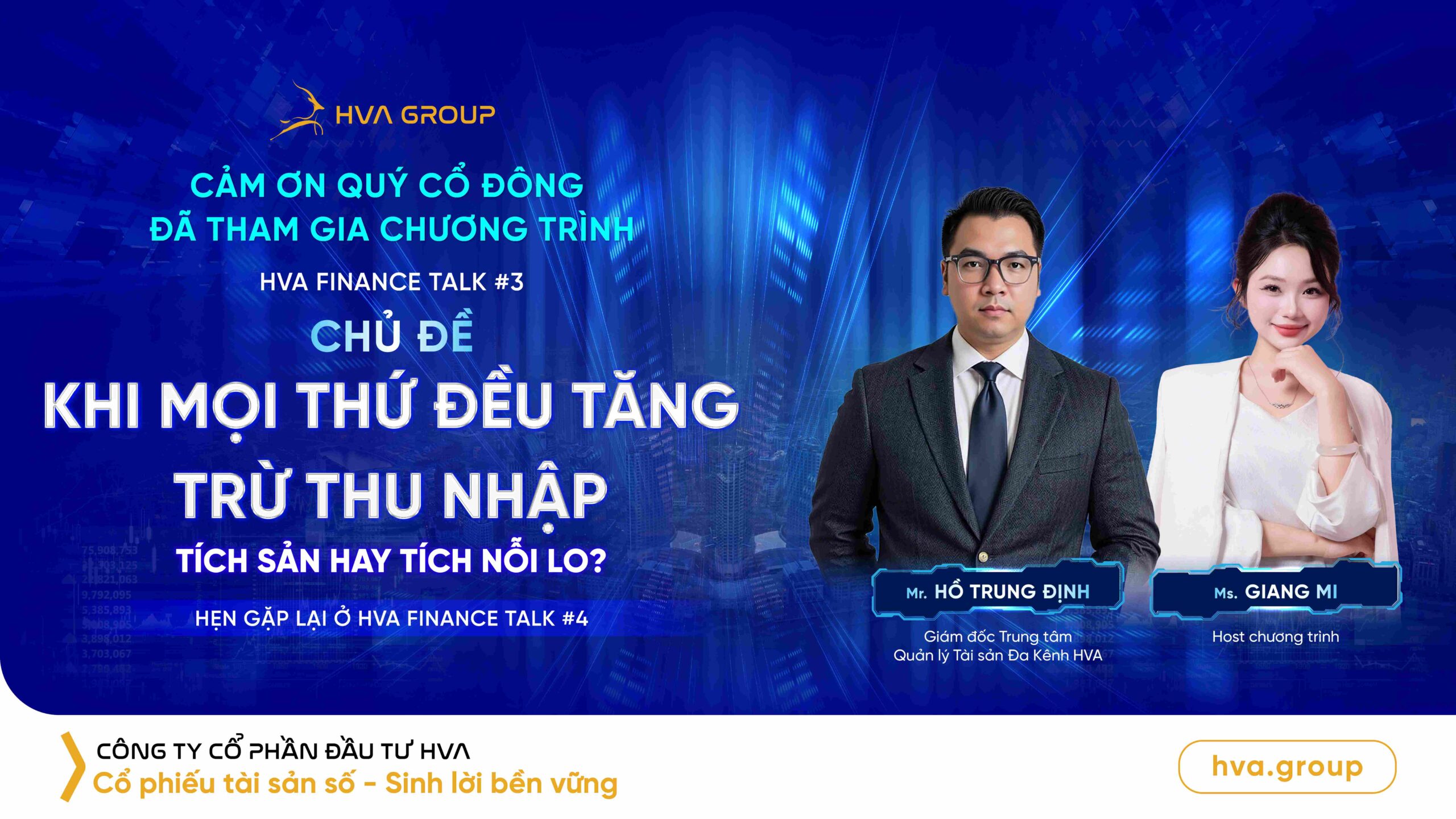 Event Recap: HVA FINANCE TALK #3 – When everything increases except income: Accumulate assets or accumulate worries?