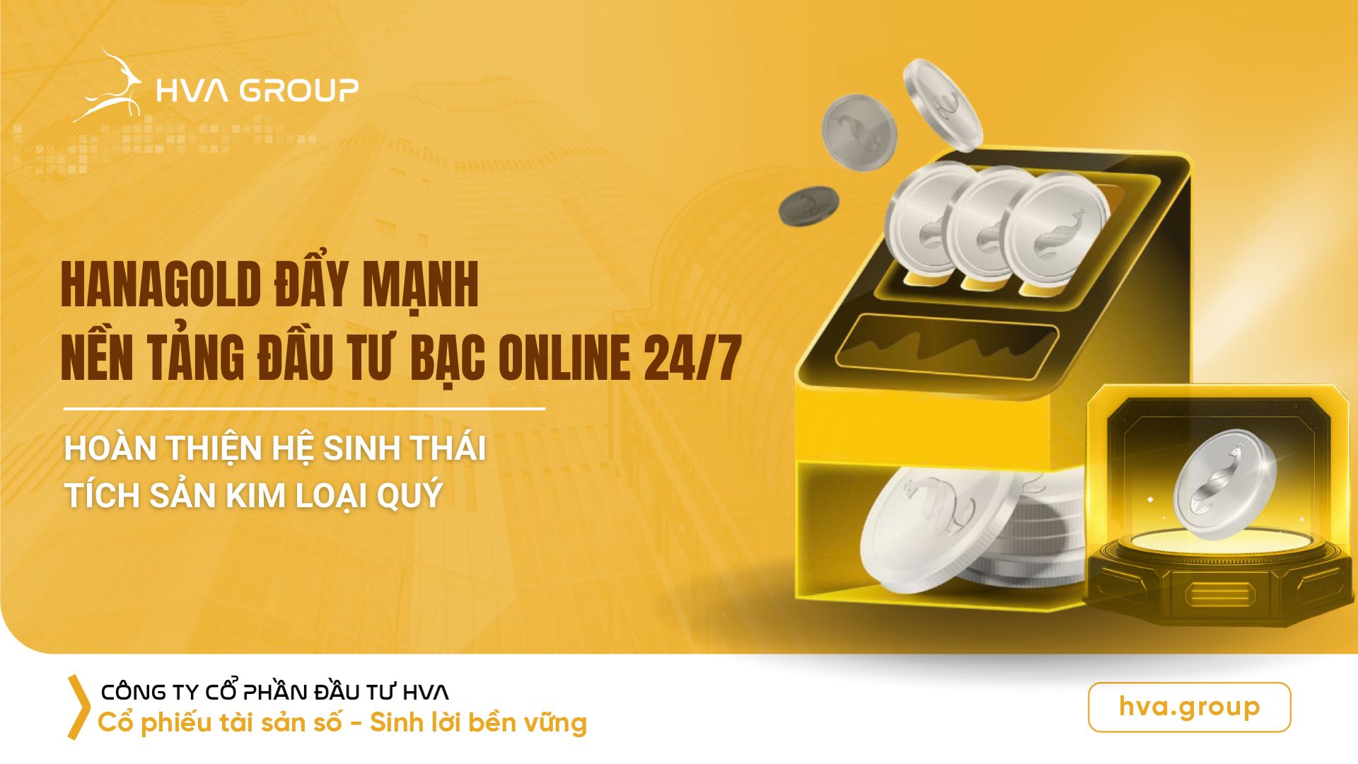 HanaGold is expanding its 24/7 online silver investment platform, completing the ecosystem for accumulating precious metals.