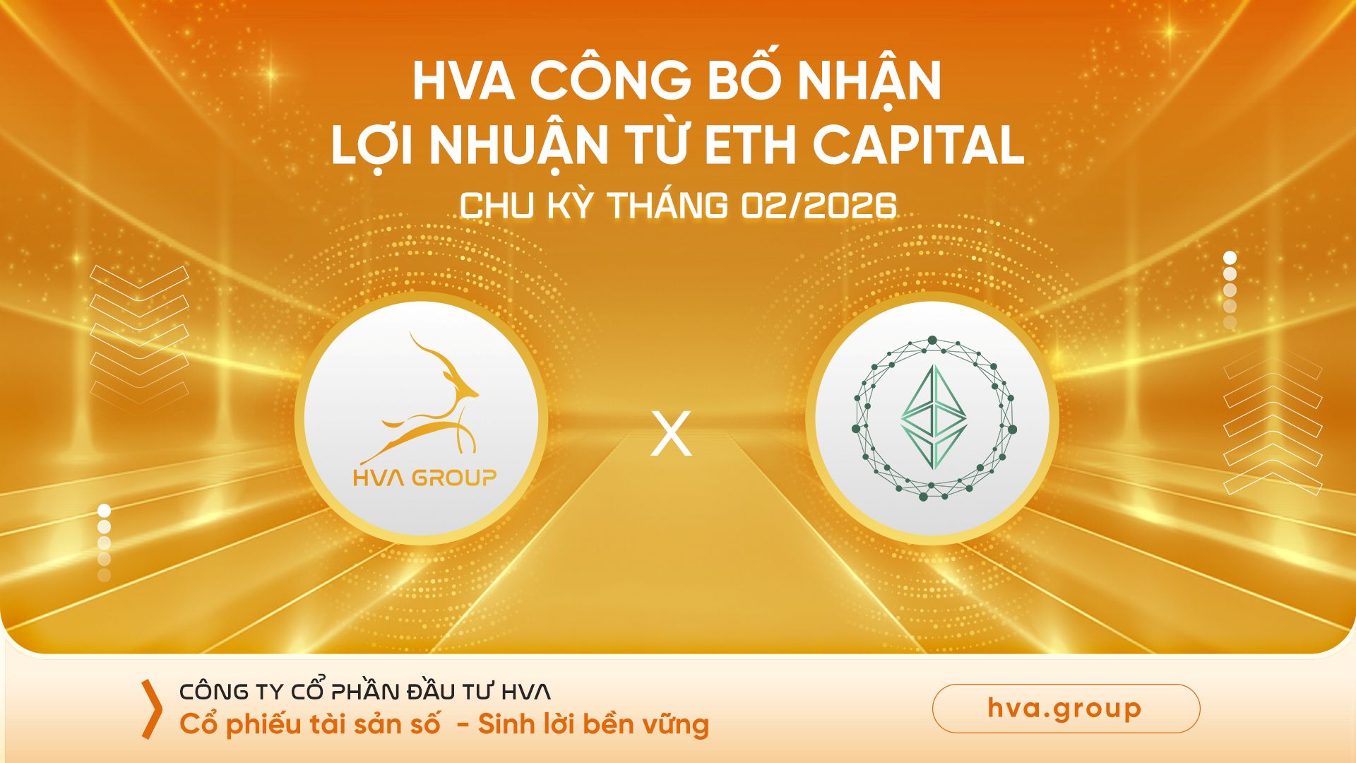 HVA announces receipt of ETH profits for the February 2026 cycle.