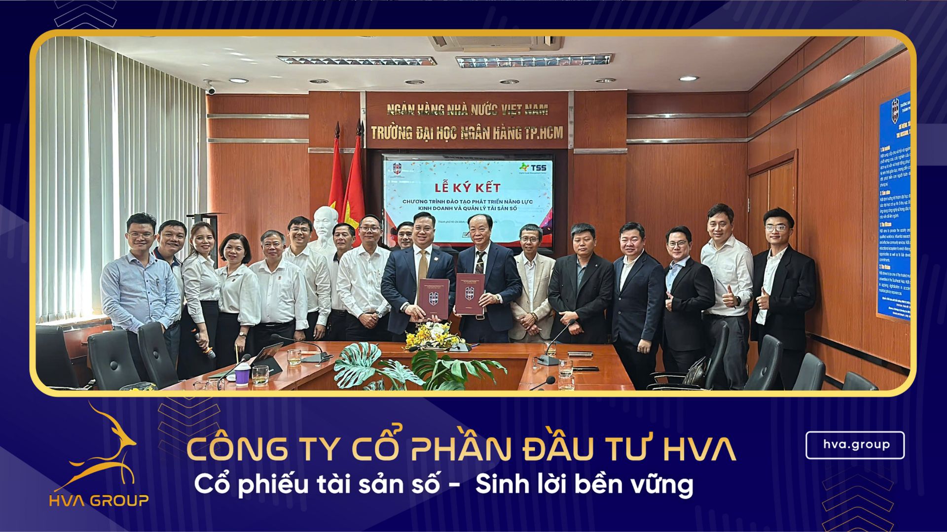 HVA Group attended the signing ceremony for the Blockchain training program with DAVN and the University of Banking.