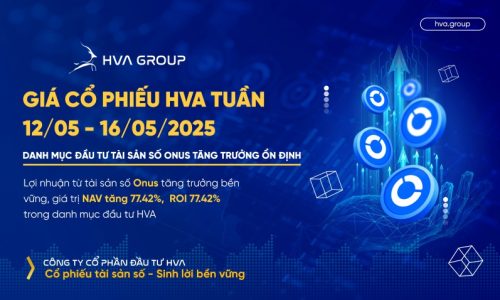 GIÁ CỔ PHIẾU HVA TUẦN 12/05-16/05: DANH MỤC ĐẦU TƯ TÀI SẢN SỐ ONUS TĂNG TRƯỞNG ỔN ĐỊNH