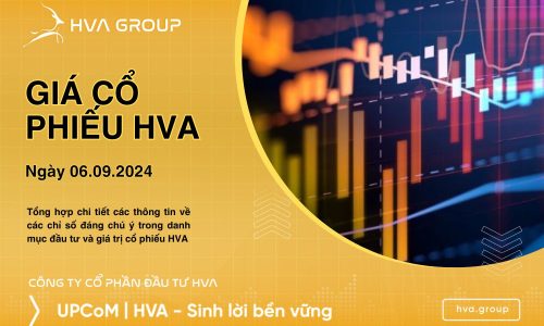 GIÁ CỔ PHIẾU HVA NGÀY 06/09/2024