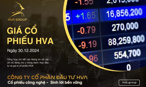 GIÁ CỔ PHIẾU HVA NGÀY 30/12/2024