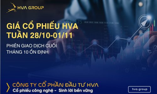 GIÁ CỔ PHIẾU HVA TUẦN 28/10-01/11: PHIÊN GIAO DỊCH CUỐI THÁNG 10 ỔN ĐỊNH