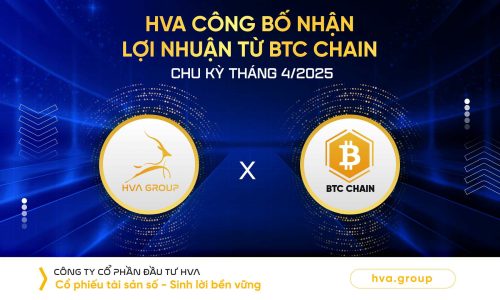HVA CÔNG BỐ NHẬN LỢI NHUẬN TỪ BTC CHU KỲ THÁNG 04/2025