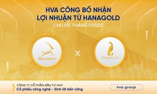 HVA CÔNG BỐ NHẬN LỢI NHUẬN TỪ HANAGOLD CHU KỲ THÁNG 01/2025