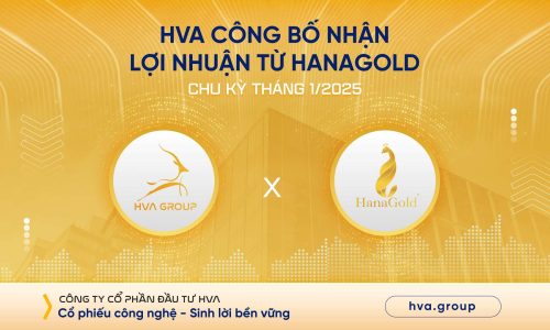 HVA CÔNG BỐ NHẬN LỢI NHUẬN TỪ HANAGOLD CHU KỲ THÁNG 01/2025