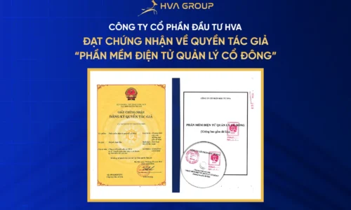 HVA Đạt Giấy Chứng Nhận Phần Mềm Điện Tử Quản Lý Cổ Đông