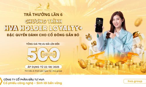THÔNG BÁO TRẢ THƯỞNG LẦN 6 CHƯƠNG TRÌNH "HVA HOLDER LOYALTY+" 